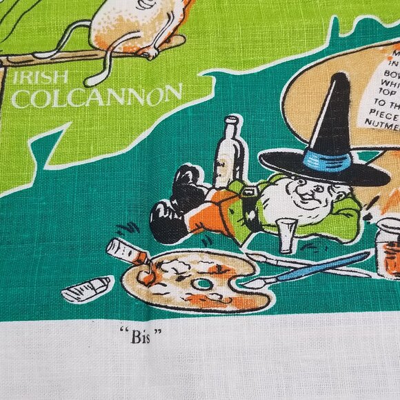 Vintage Irish Recipes Linen Tea Towel – A Nostalgic Kitchen Treasure - Picture 11 of 15